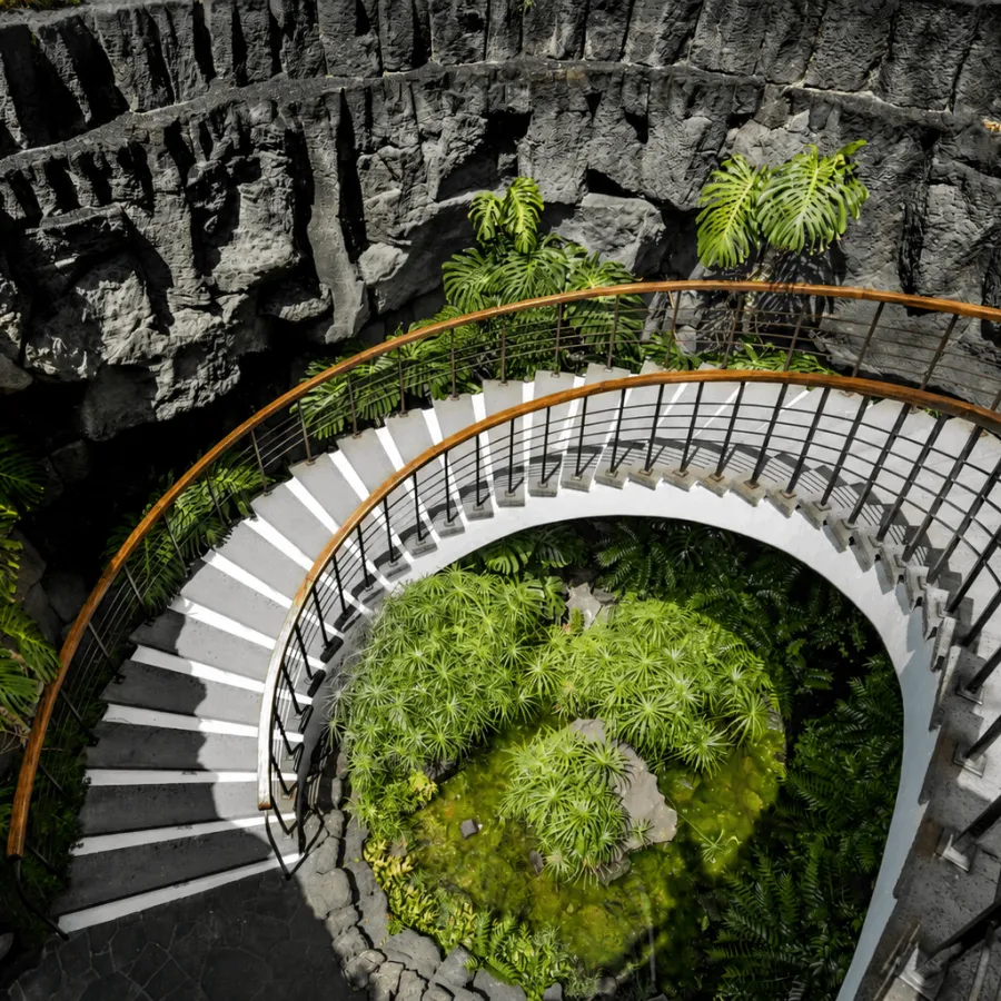 escalera casa museo