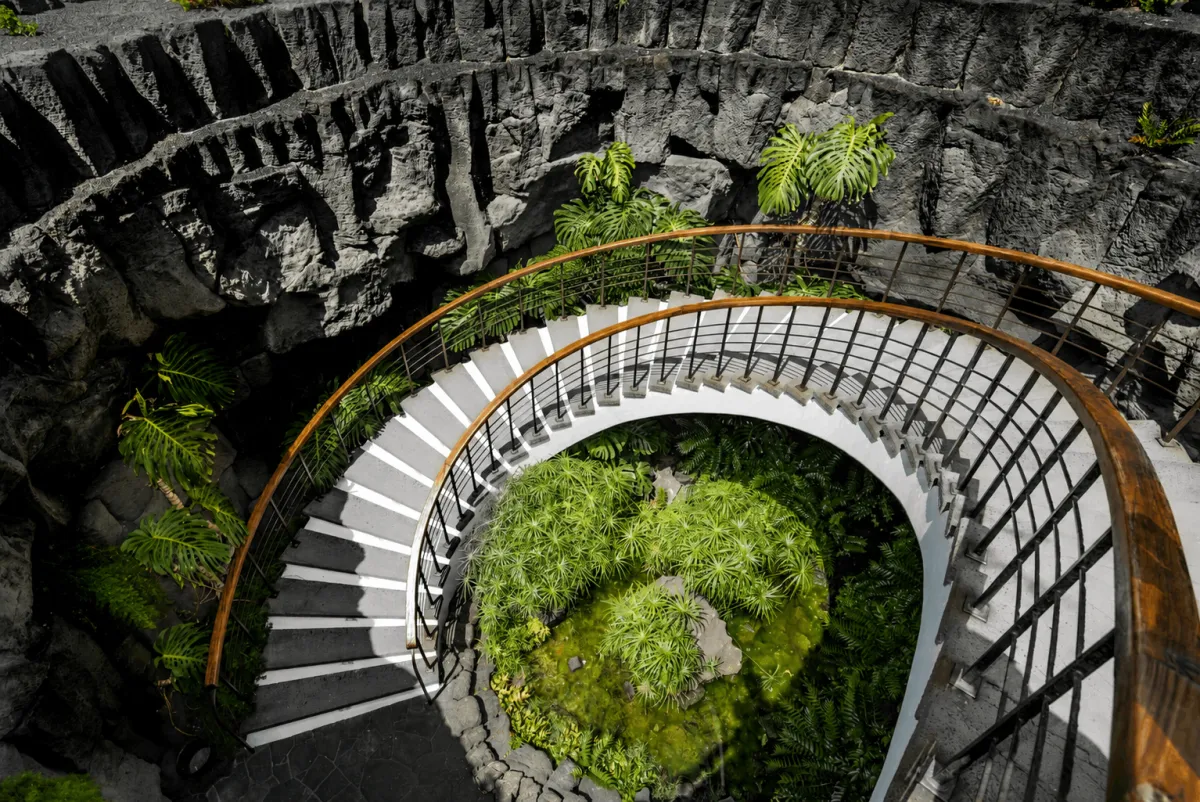 escalera casa museo